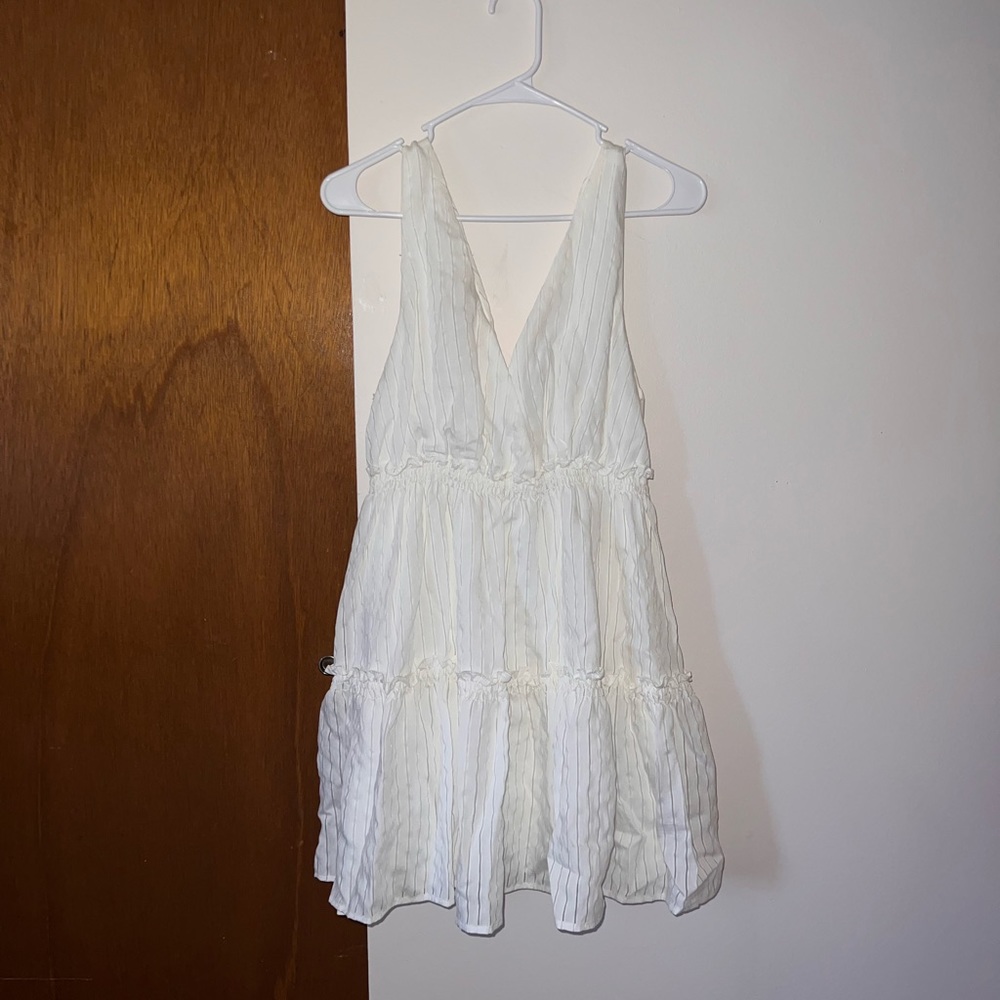 American Threads short white dress